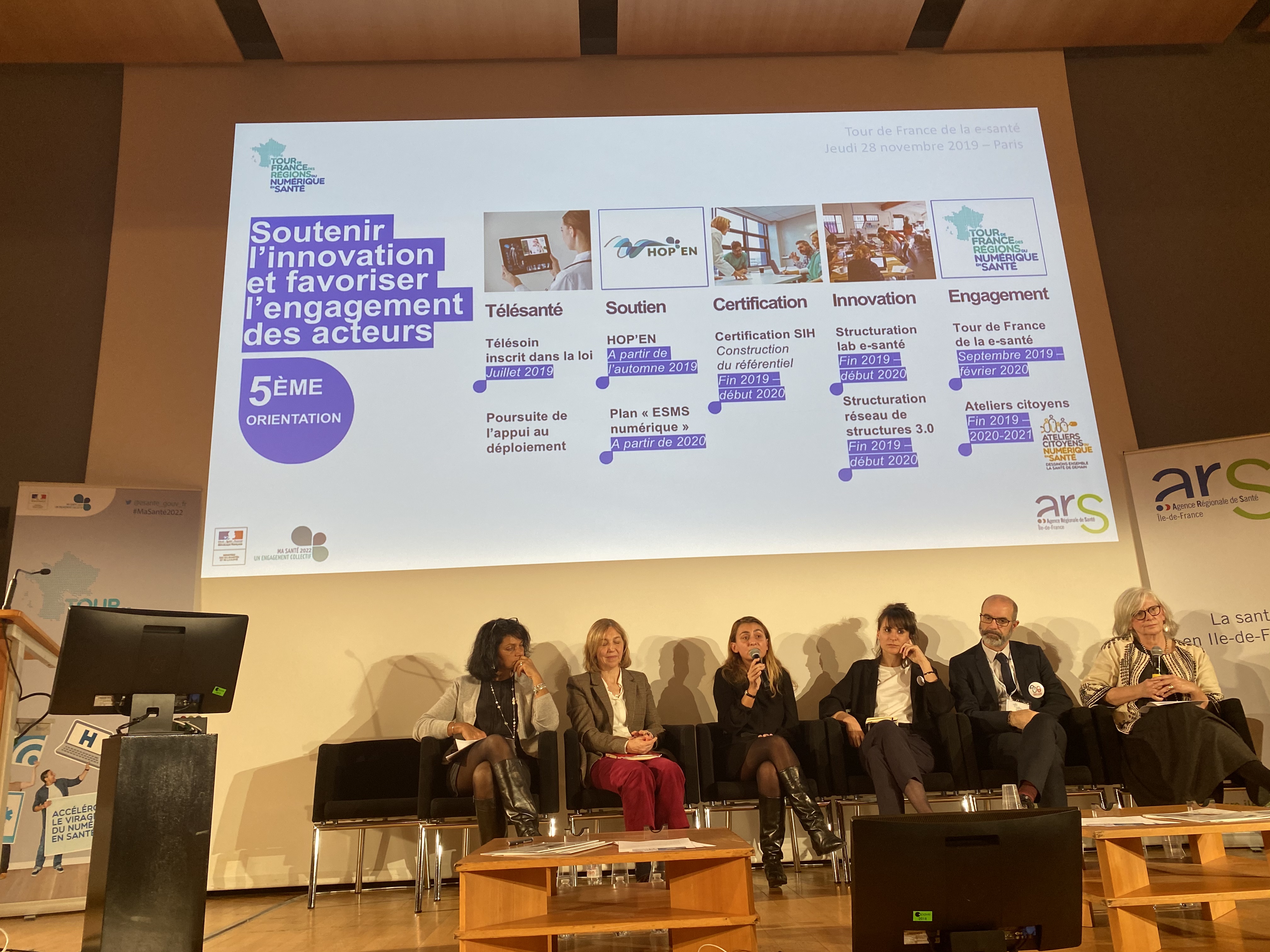 Tour de France de la esanté à Paris esante.gouv.fr